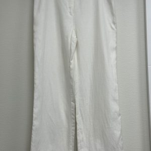 Pantalon blanc lin galeande