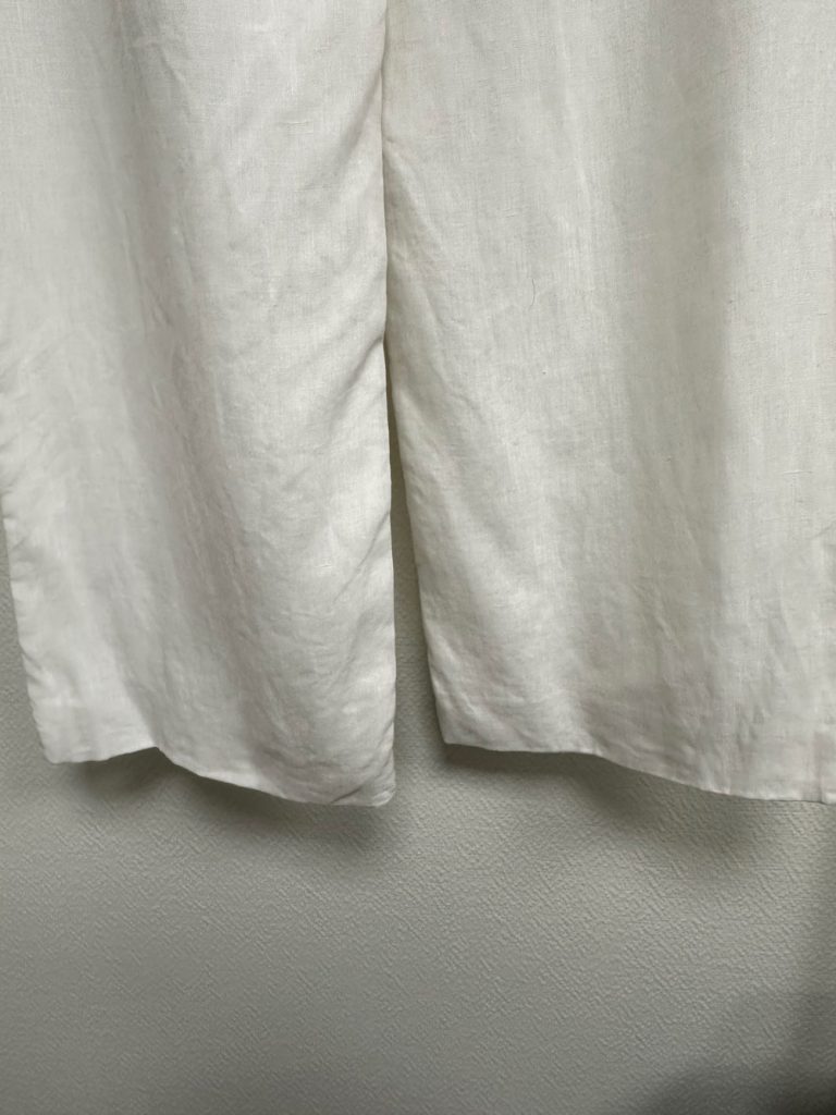 Pantalon blanc lin galeande