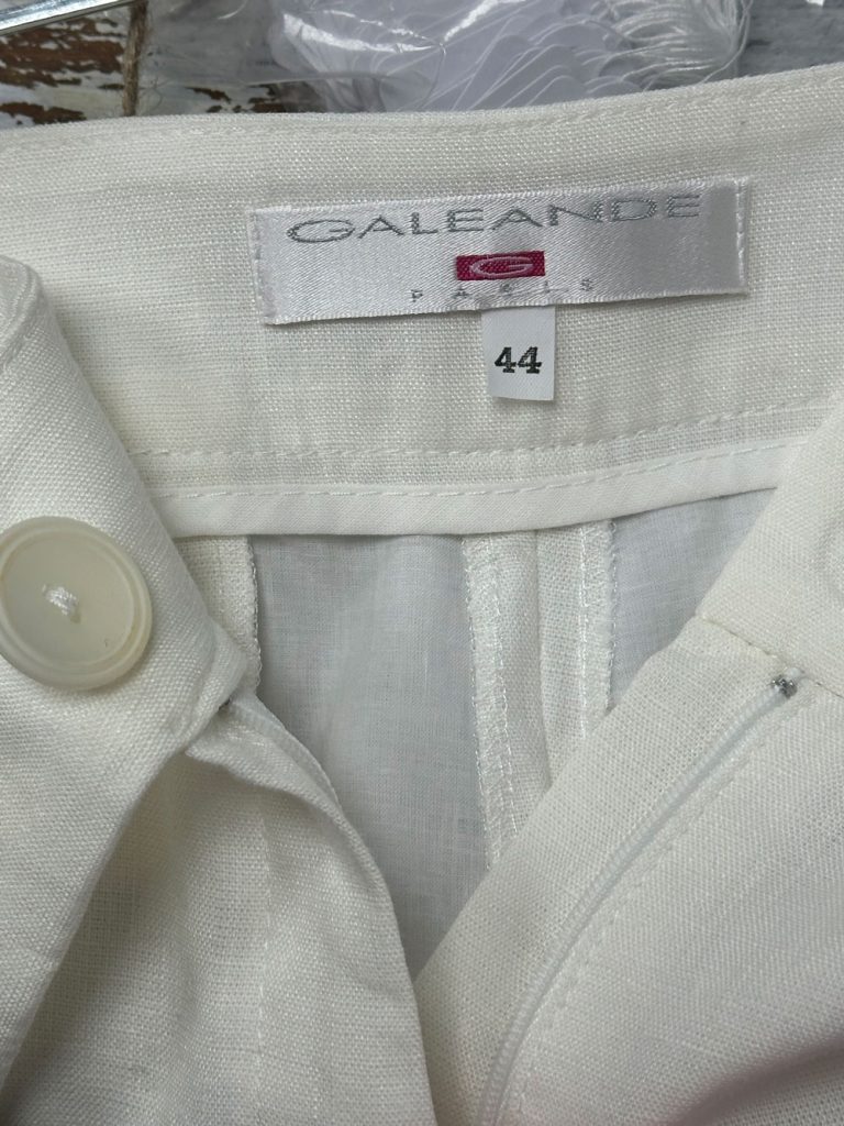 Pantalon blanc lin galeande