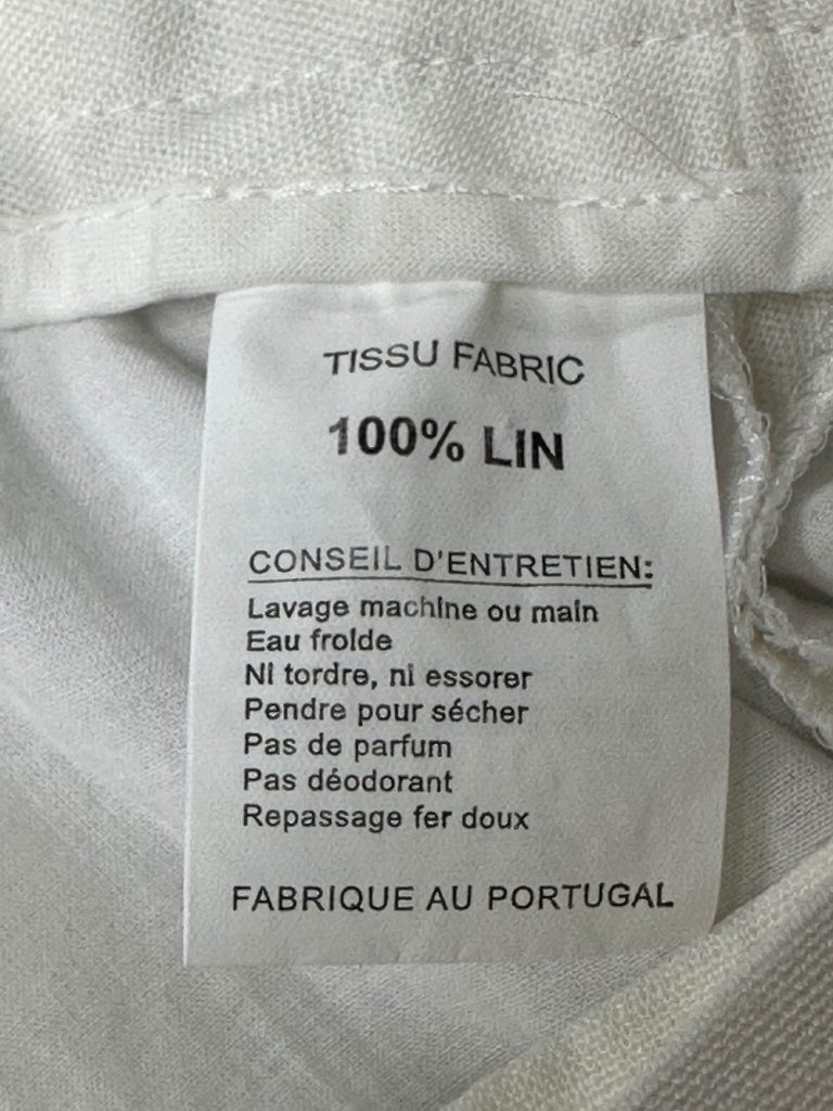 Pantalon blanc lin galeande