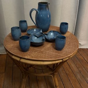 service orangeade grès bleu seconde âme brocante