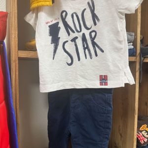 T-shirt zara bébé garçon 3 mois rock star