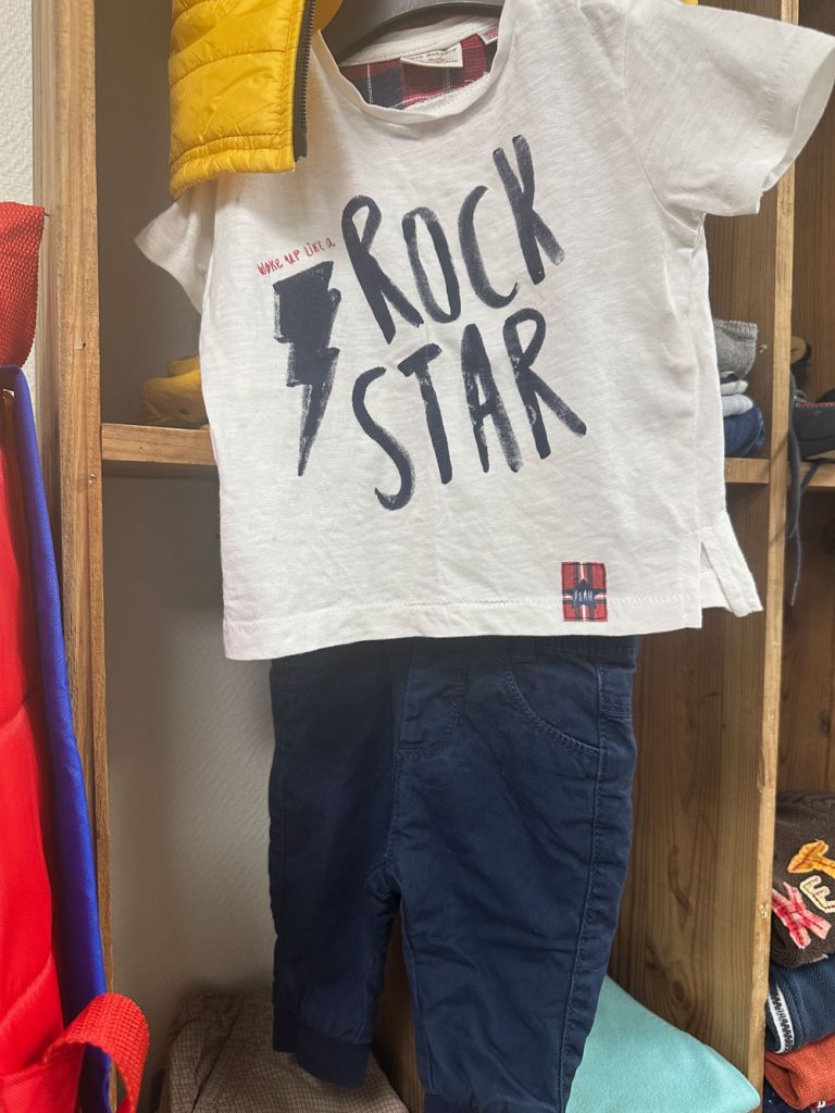 T-shirt zara bébé garçon 3 mois rock star