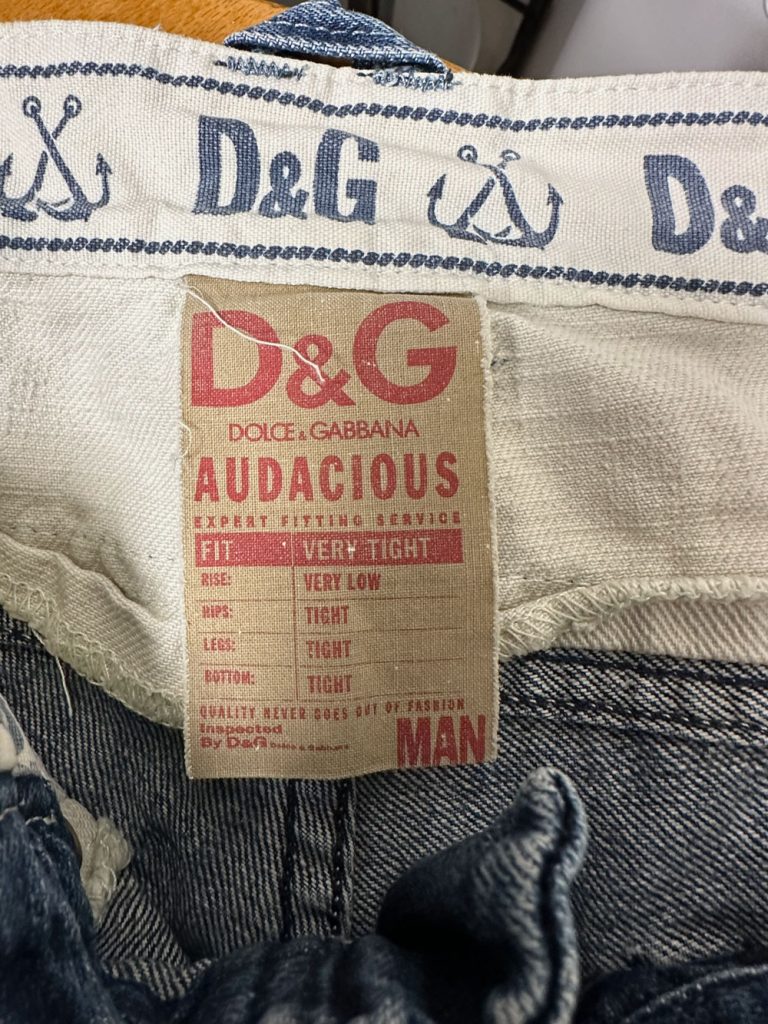 jean homme vintage dolce et gabbana