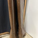 bottes vintage marron en cuir vernis Andrea PFISTER