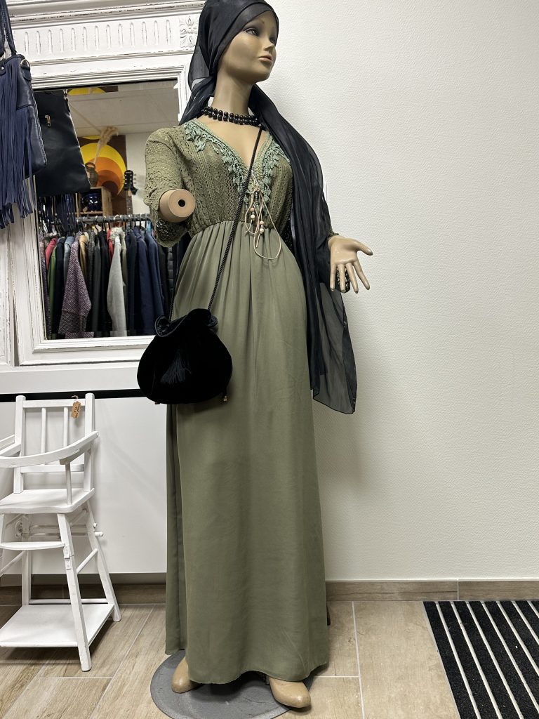 robe bohème verte