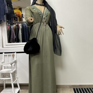robe bohème verte
