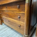 commode empire dessus marbre noir début 19ème