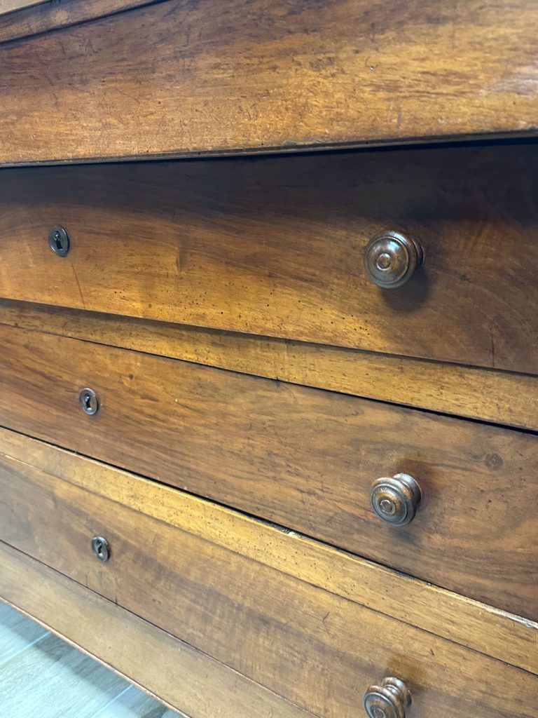 commode empire dessus marbre noir début 19ème