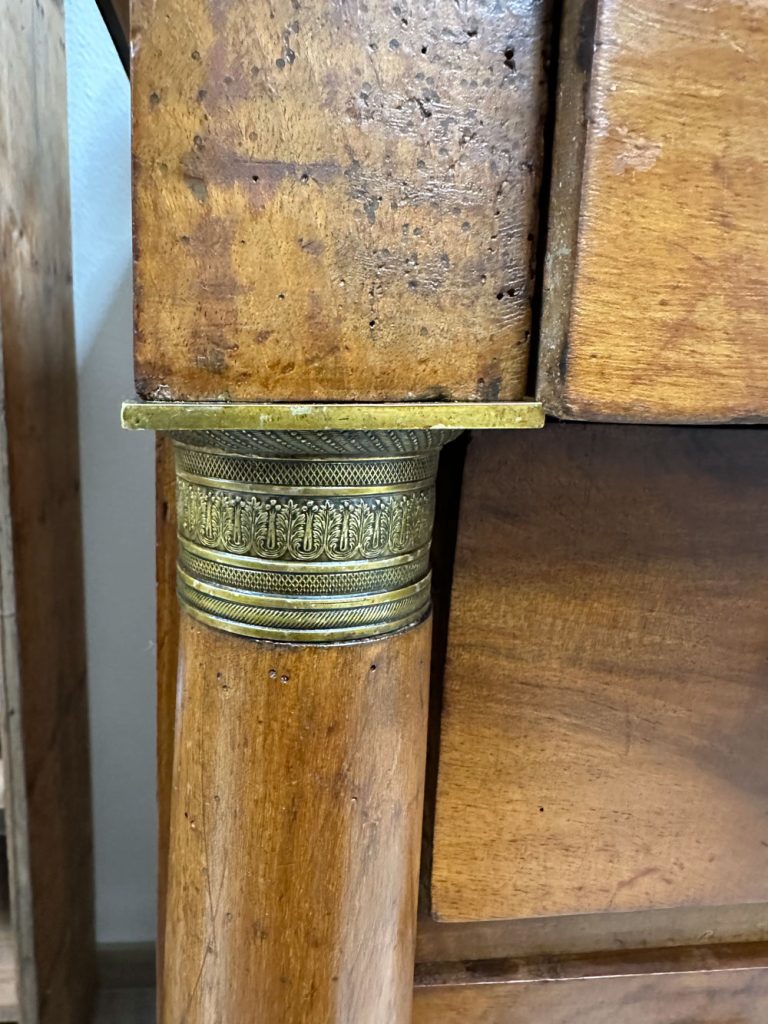 commode empire dessus marbre noir début 19ème