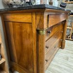 commode empire dessus marbre noir début 19ème