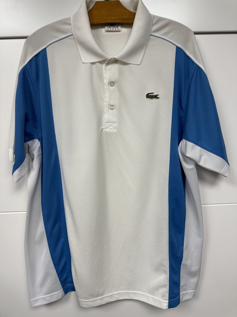 polo Lacoste Sport bleu blanc