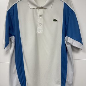 polo Lacoste Sport bleu blanc