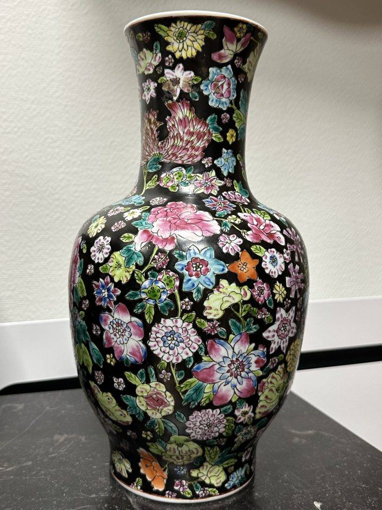 vase mille fleurs porcelaine chinoise