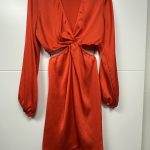 Robe de soirée orange H&M Taille S