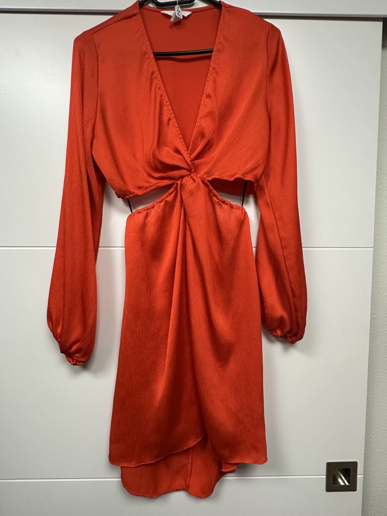Robe de soirée orange H&M Taille S