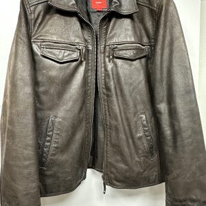 veste cuir de buffle marron celio XL