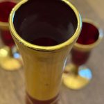 service Murano rouge et or