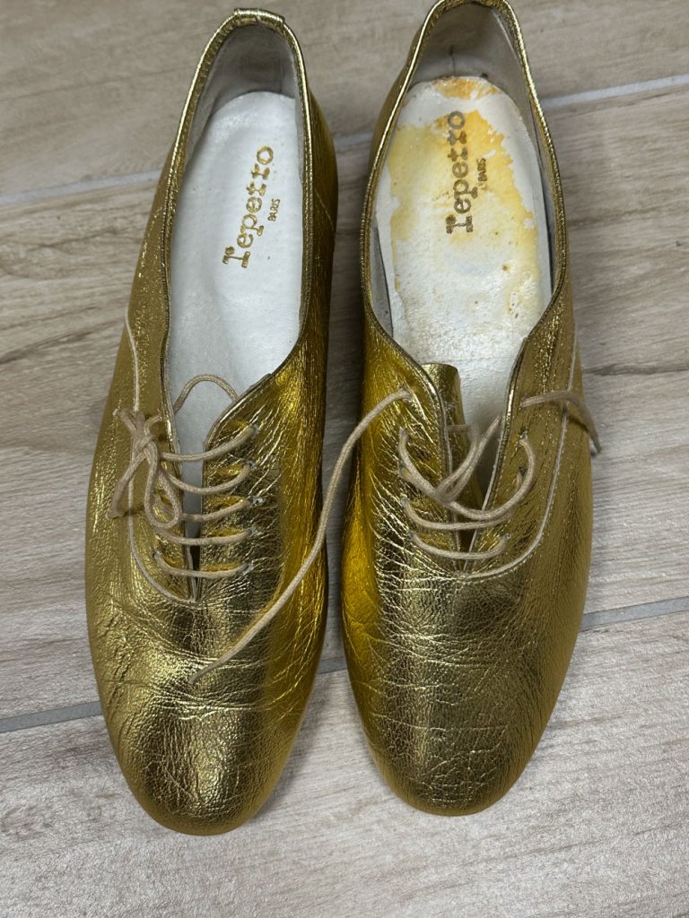 derbies dorées Repetto