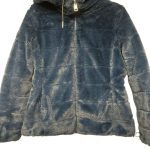 Doudoune blouson femme bleue reversible taille S