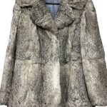 veste en fourrure de lapin