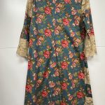 robe almatrichi motifs roses taille 44