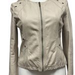 veste simili cuir beige breal XL