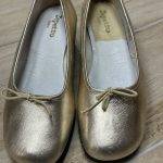 ballerines Repetto Or clair à talons