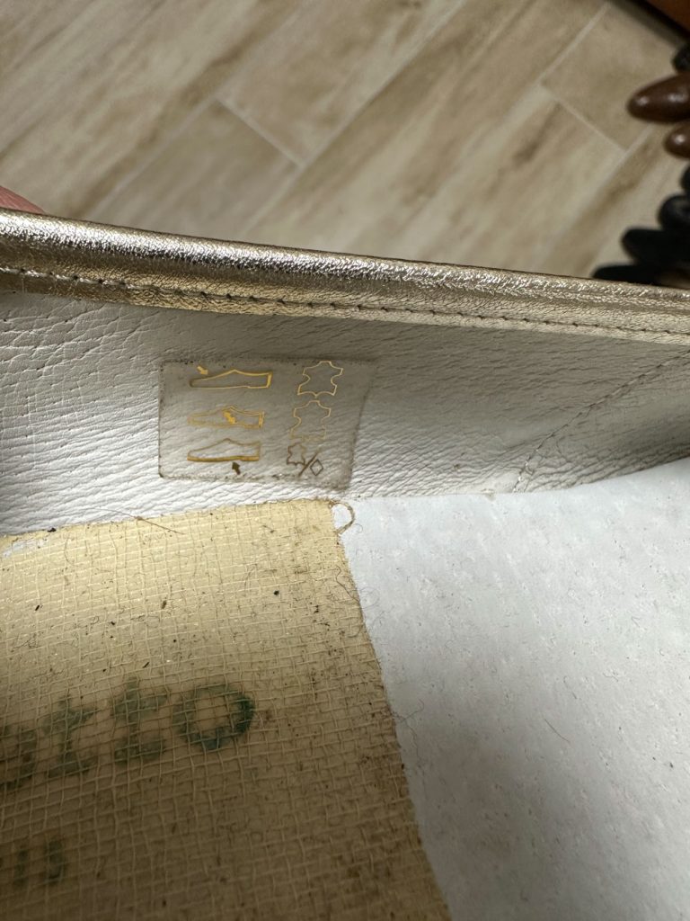 ballerines Repetto Or clair à talons