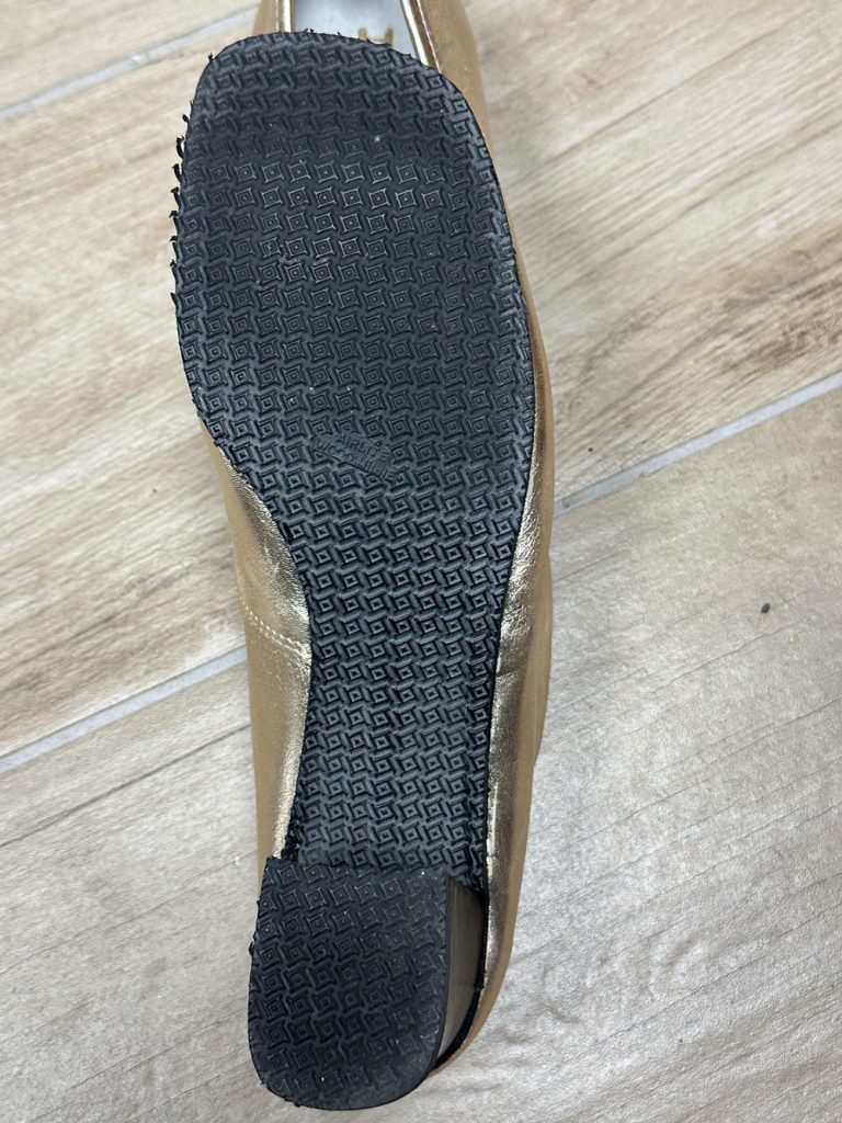 ballerines Repetto Or clair à talons