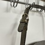 Sac Courrèges cuir croco vert vintage