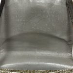 Sac Courrèges cuir croco vert vintage