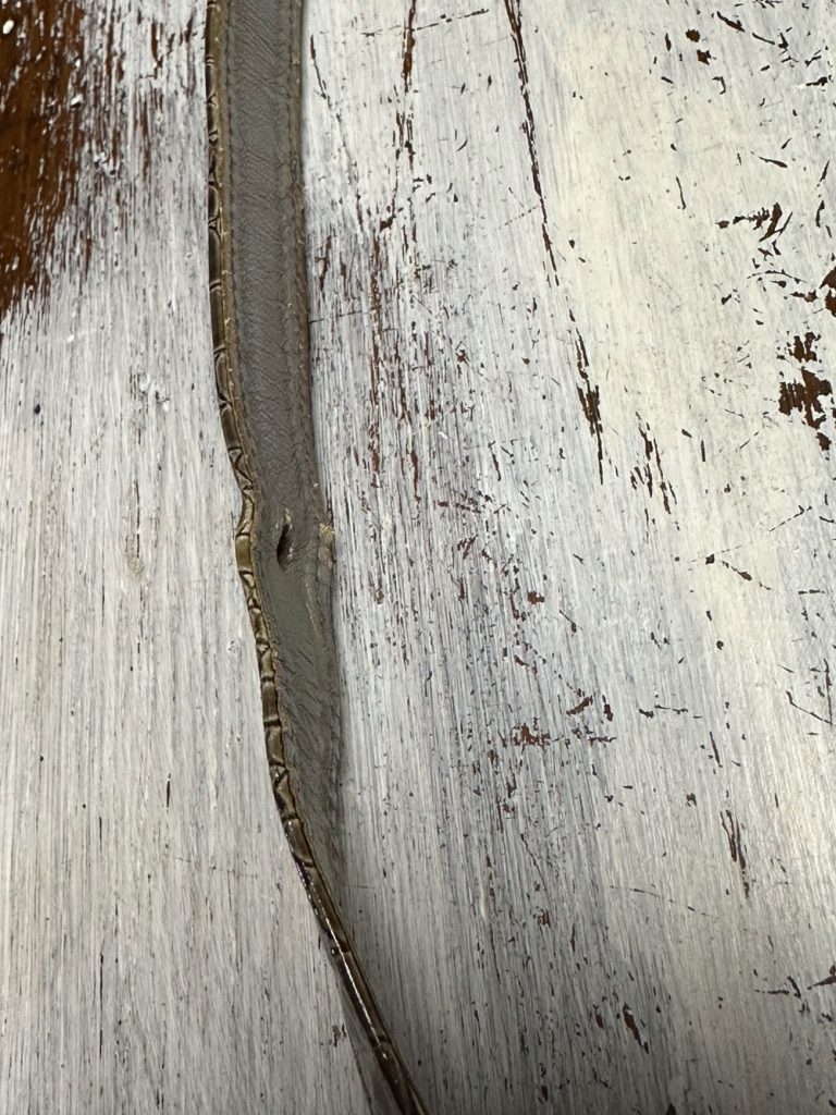 Sac Courrèges cuir croco vert vintage