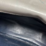 Sac Courrèges cuir croco vert vintage