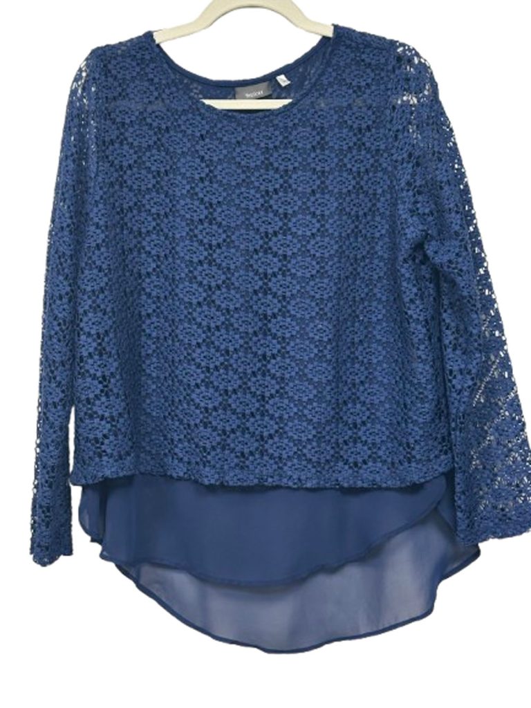 top dentelle bleu roi yessica taille 38