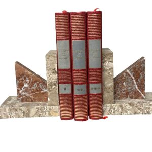 serre-livres marbre