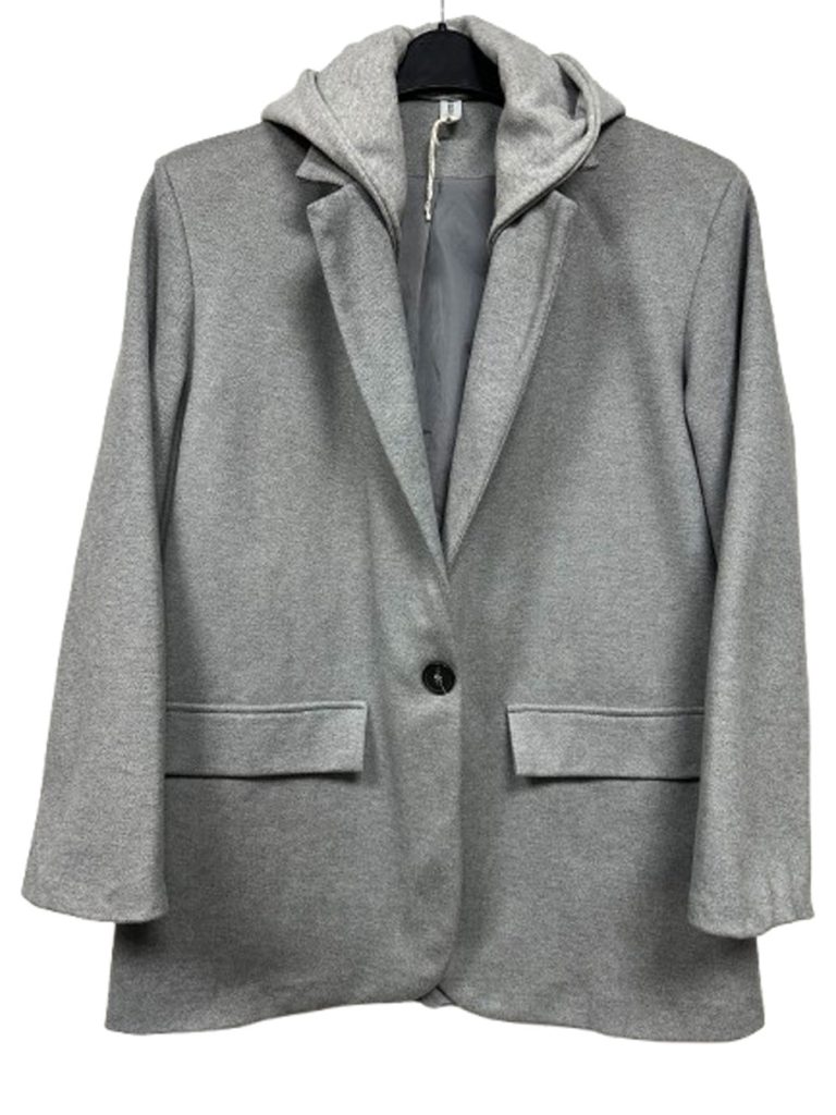 veste grise à capuche femme new collection