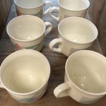 6 tasses « arcopal » signées Palluy