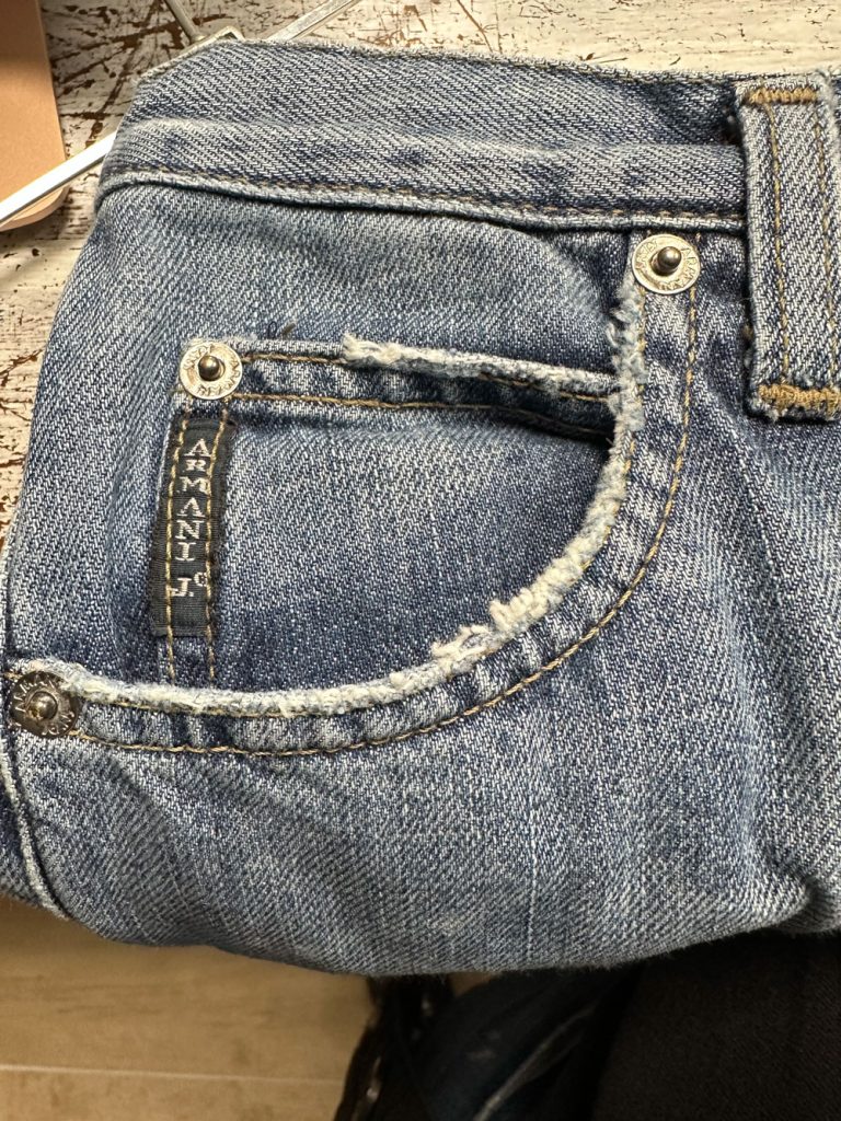 jean évasé vintage armani