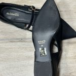 chaussures ballerines en cuir noir minelli 39
