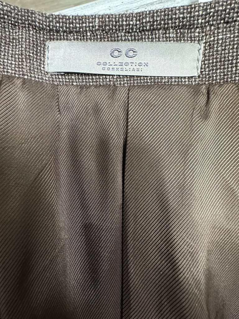 Veste/blazer de créateur italien Corneliani laine lin