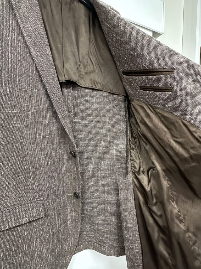 Veste/blazer de créateur italien Corneliani laine lin