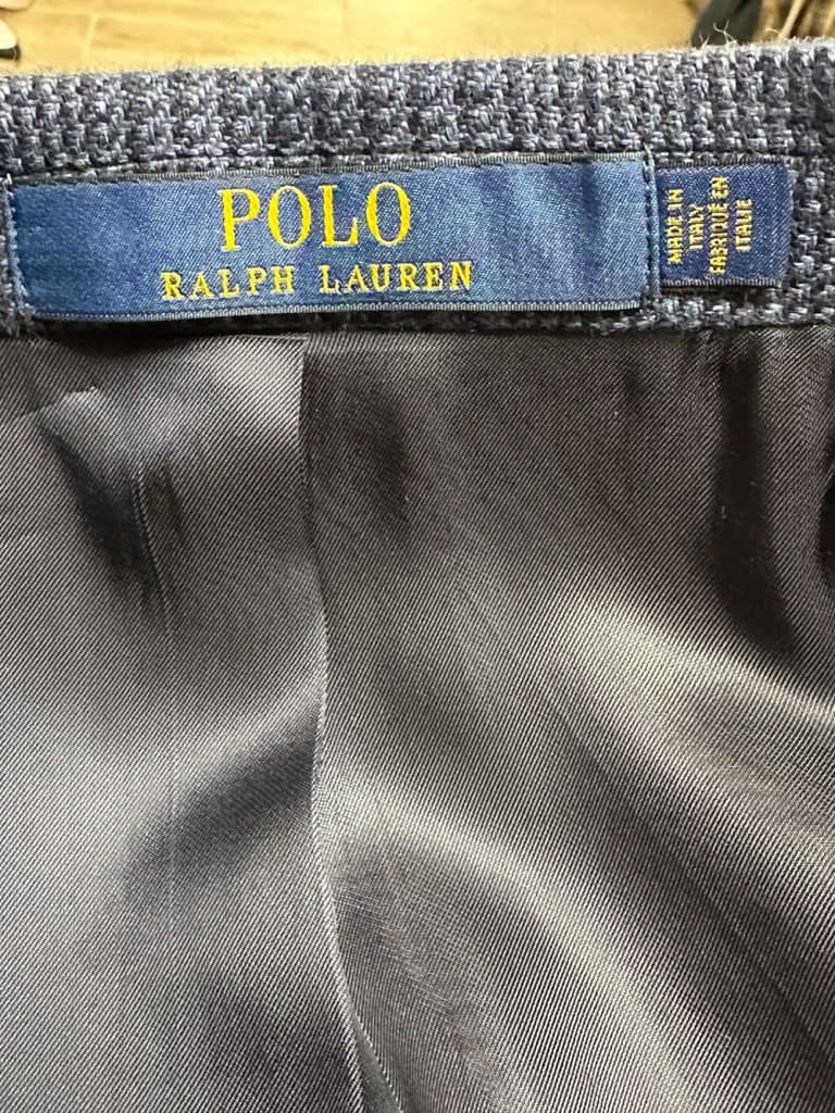 Veste de costume/ blazer Polo Ralph Lauren bleue prince de galles