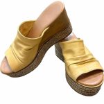 sabots semelles compensées cuir