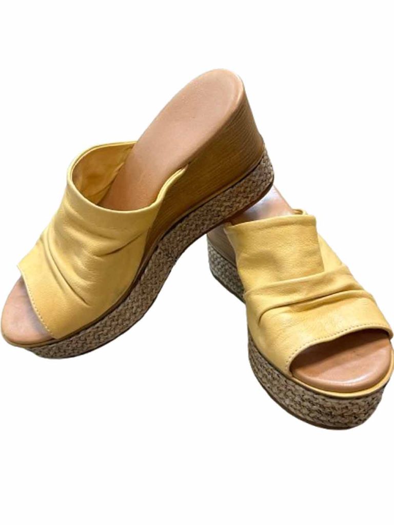 sabots semelles compensées cuir