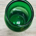 bocal pot pharmacie vintage vert brocante