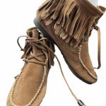 bottines à franges en daim André seconde âme