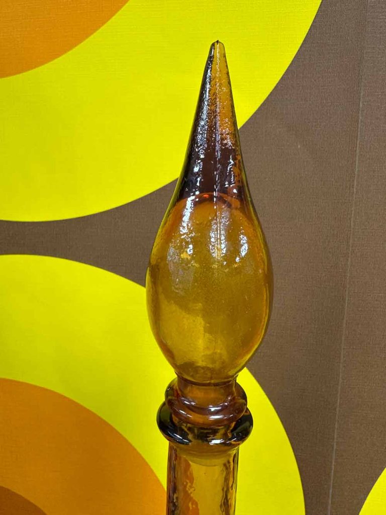 Carafes à décanter en verre d'Empoli années 70 vintage