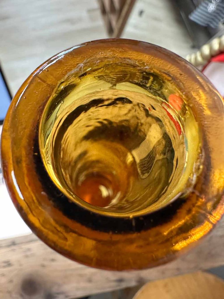 Carafes à décanter en verre d'Empoli années 70 vintage