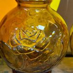 Bouteilles de génie en verre d'Empoli années 70 seconde âme